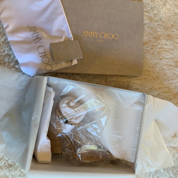 Jimmy Choo Miranda 100 Cork Sandal Pumps Heel - Picture 5 of 8